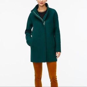 JCrew City Coat, Size 0, Green, NWT